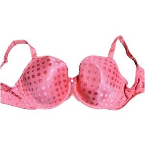 SALE! Wacoal Orange/pinkish Seamless Dot Bra, 36DD, Underwire, Support, Coverage